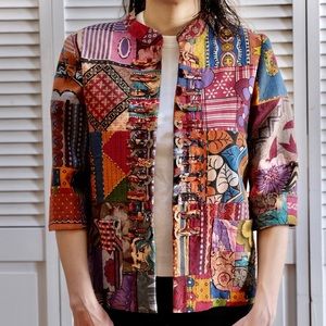 Turkish style, Hand crafted Buttonned Blazer, Woman, Size S